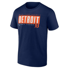 Detroit Tigers Blocked Out T-Shirt - Navy