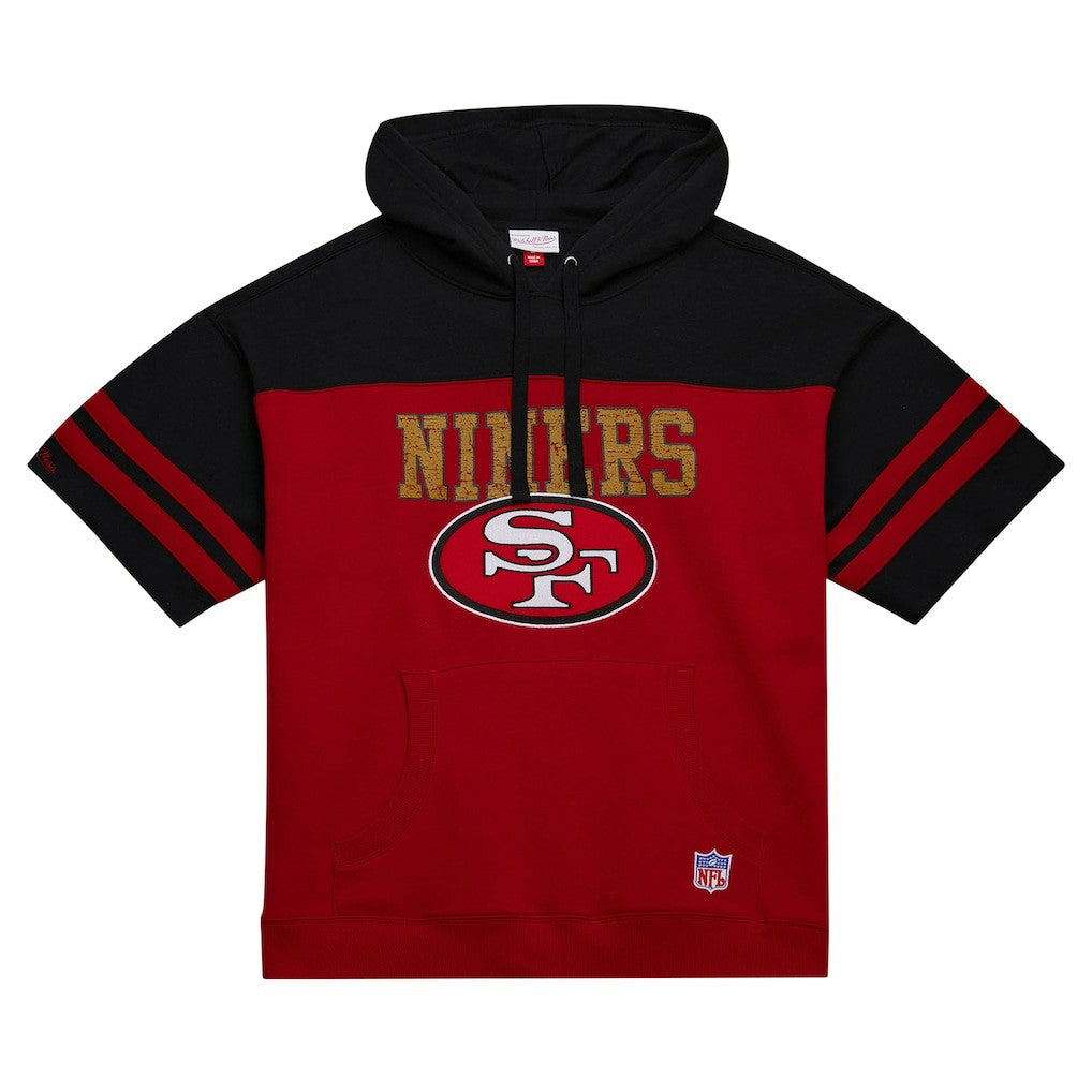 NFL San Francisco 49ers Off Field Vintage Logo Short Sleeve Pullover Hoodie