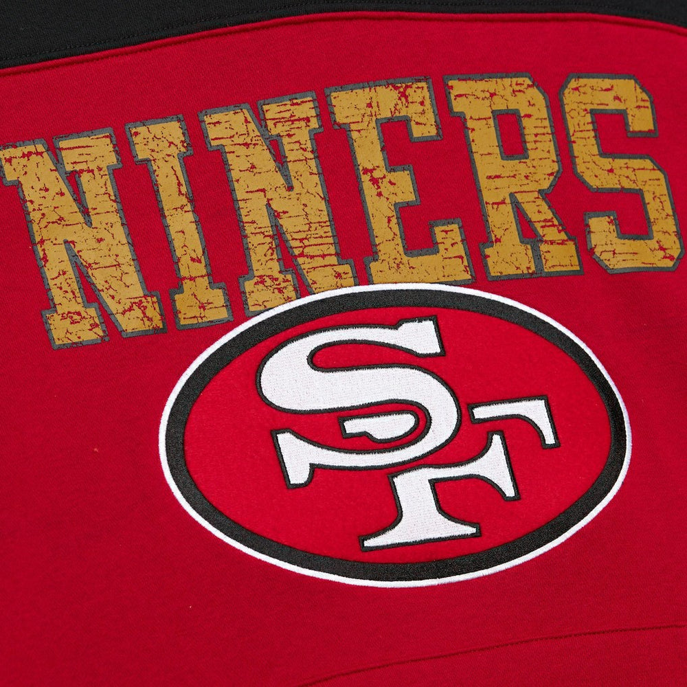NFL San Francisco 49ers Off Field Vintage Logo Short Sleeve Pullover Hoodie