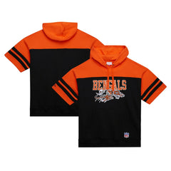 NFL Cincinnati Bengals Off Field Vintage Logo Short Sleeve Pullover Hoodie