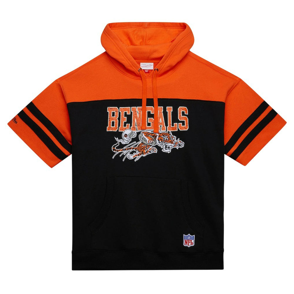 NFL Cincinnati Bengals Off Field Vintage Logo Short Sleeve Pullover Hoodie