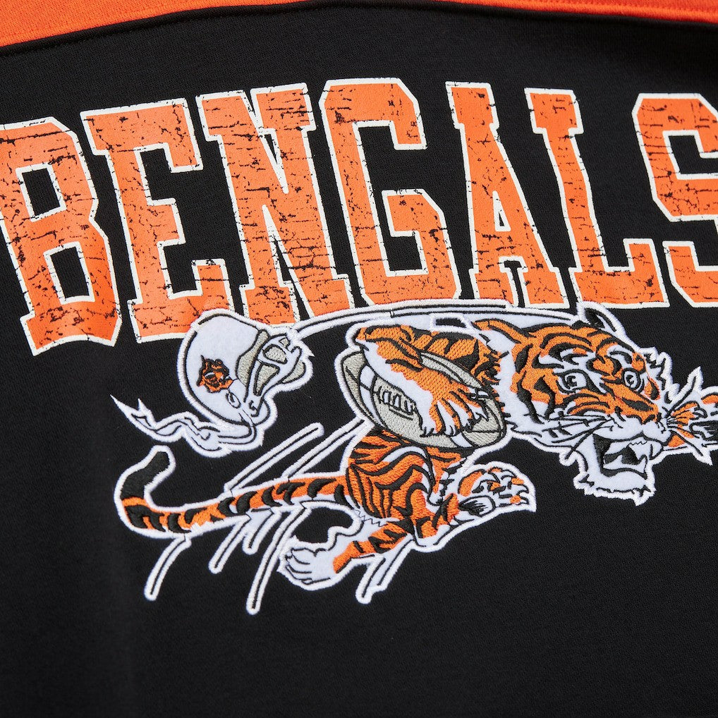 NFL Cincinnati Bengals Off Field Vintage Logo Short Sleeve Pullover Hoodie