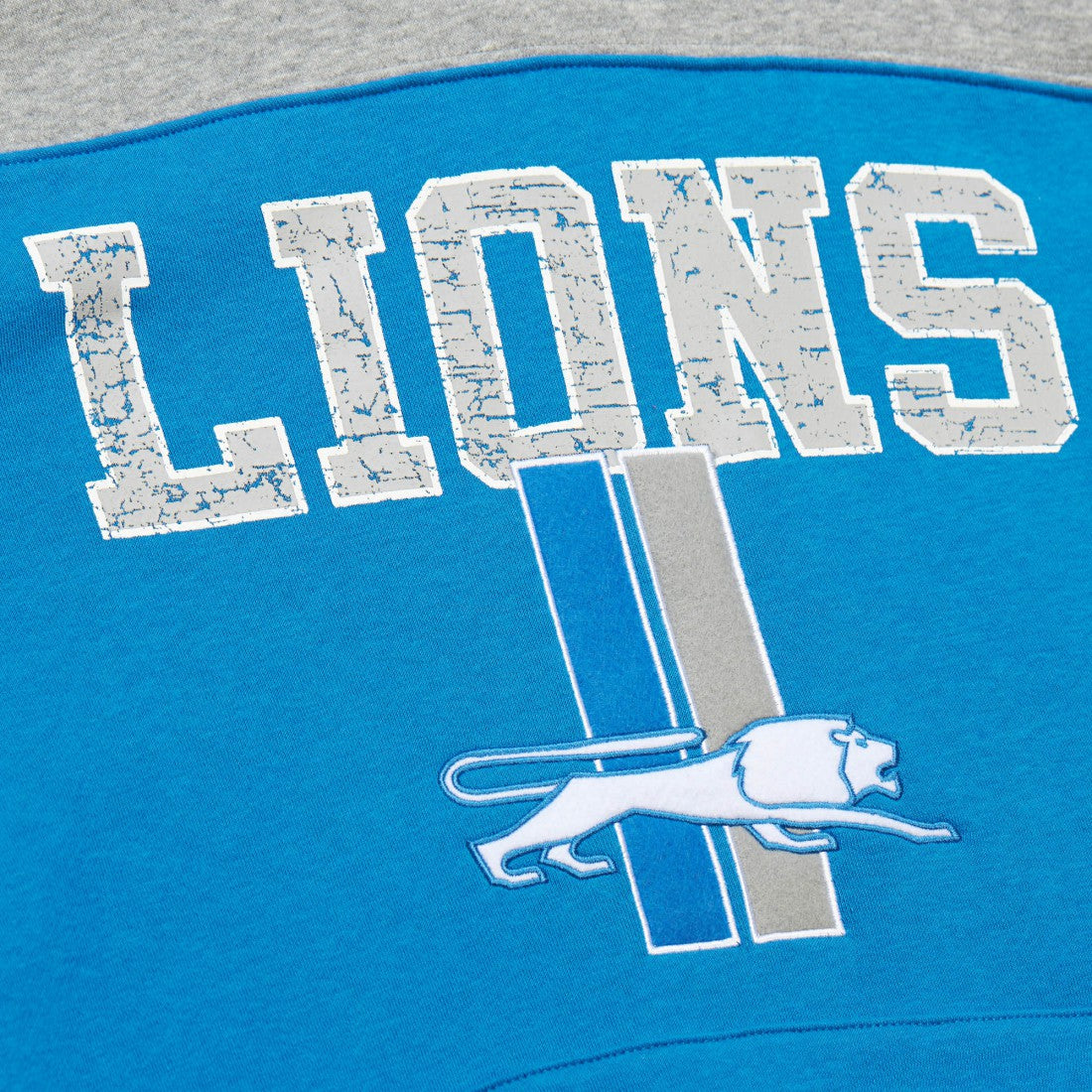 NFL Detroit Lions Off Field Vintage Logo Short Sleeve Pullover Hoodie