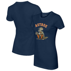 Houston Astros Tiny Turnip Women's Triceratops T-Shirt - Navy