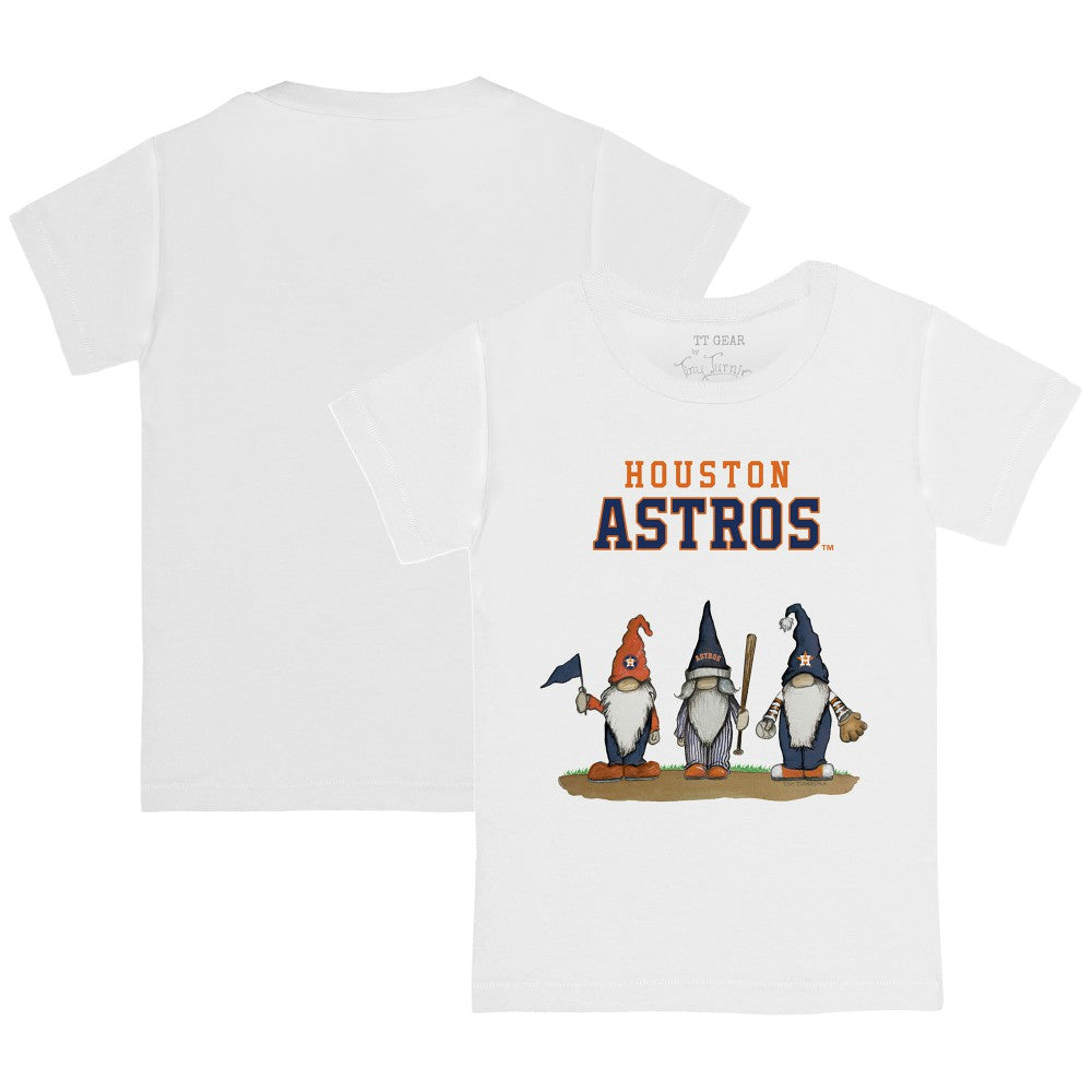 Houston Astros Tiny Turnip Youth Gnomes T-Shirt - White