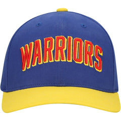 Golden State Warriors Team Up Classic Edition Adjustable Hat - Royal/Gold | Mitchell & Ness for sale