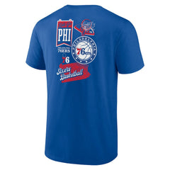 Philadelphia 76ers Split Zone T-Shirt - Royal online