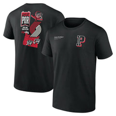 Portland Trail Blazers Split Zone T-Shirt - Black outlet