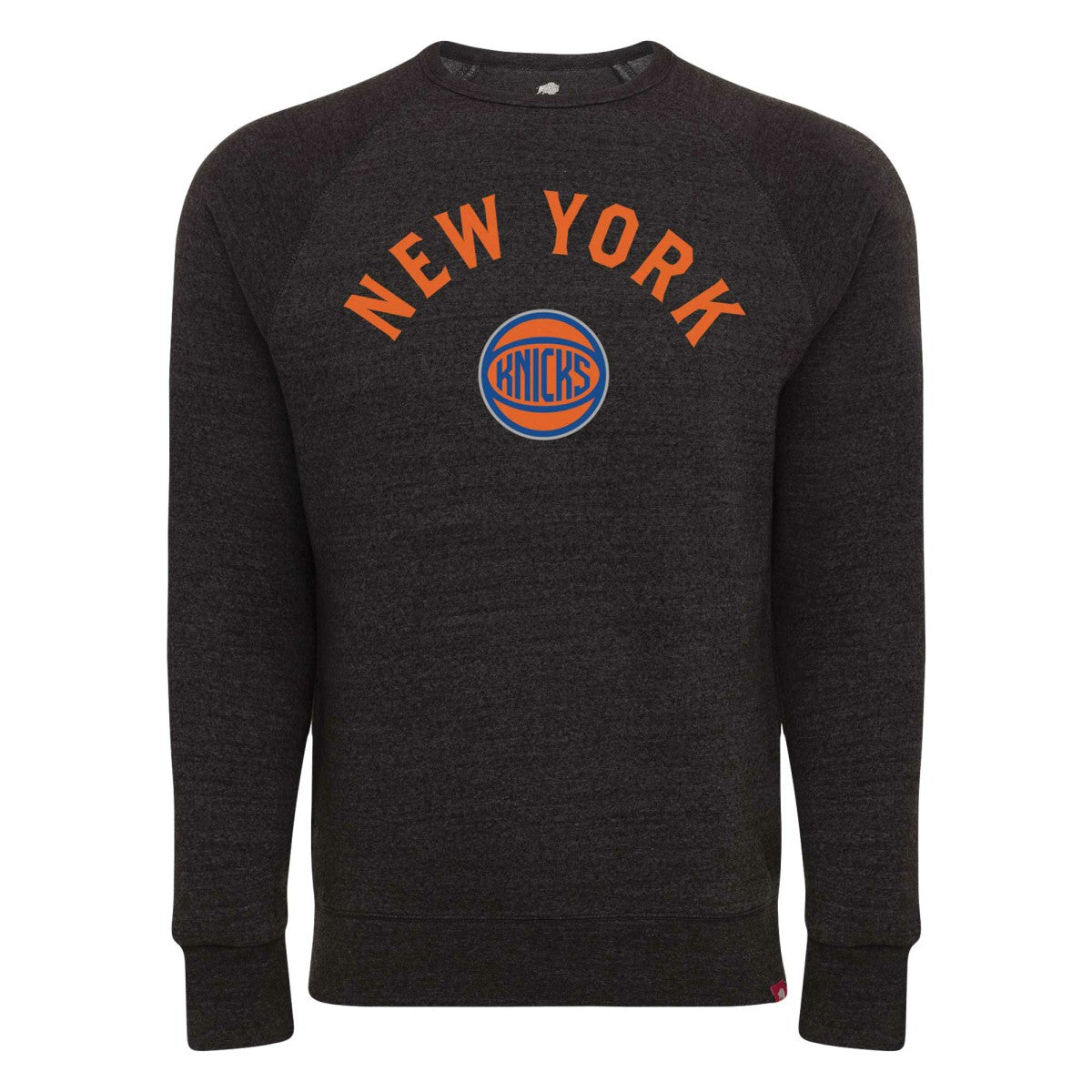 New York Knicks Sportiqe Unisex Harmon Super Soft Tri-Blend Raglan Pullover Sweatshirt - Black cheap