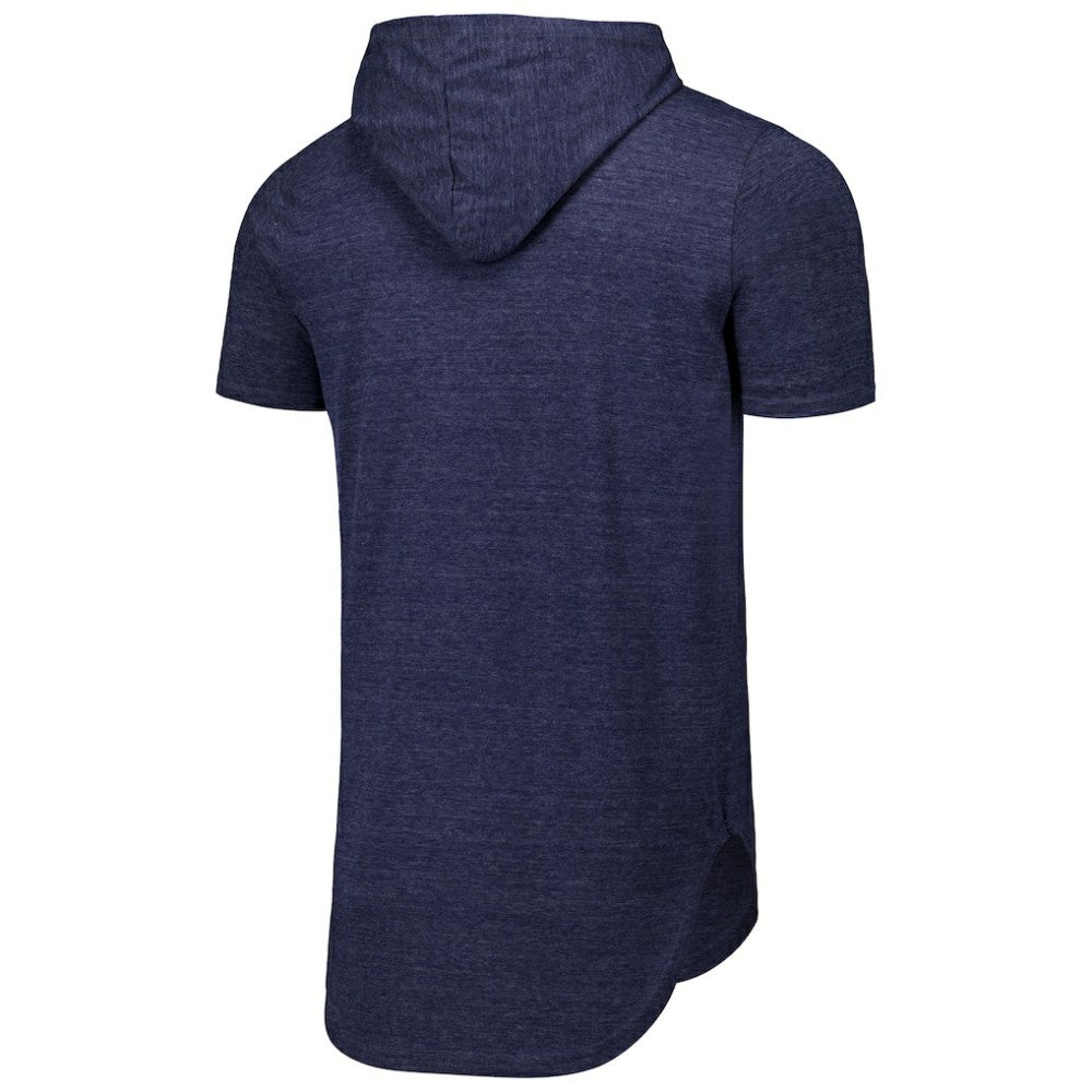 Boston Red Sox Majestic Threads Tri-Blend Hoodie T-Shirt - Navy