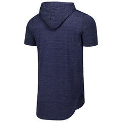 Boston Red Sox Majestic Threads Tri-Blend Hoodie T-Shirt - Navy