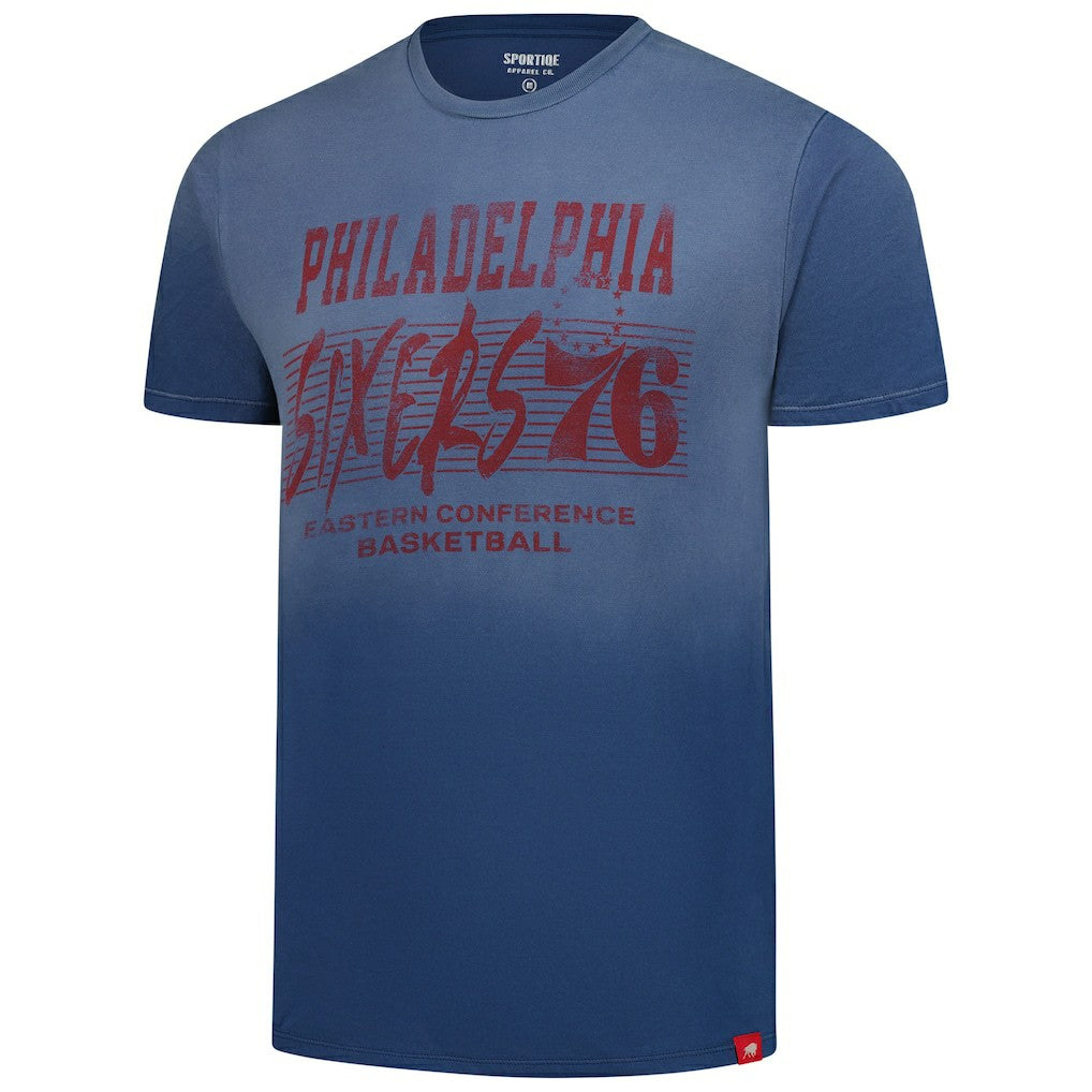 Philadelphia 76ers Sportiqe Unisex Bingham Sun-Fade T-Shirt - Royal online