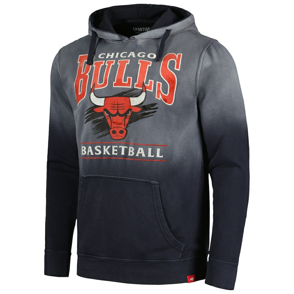 Chicago Bulls Sportiqe Unisex Blake Sun-Fade Pullover Hoodie - Black online