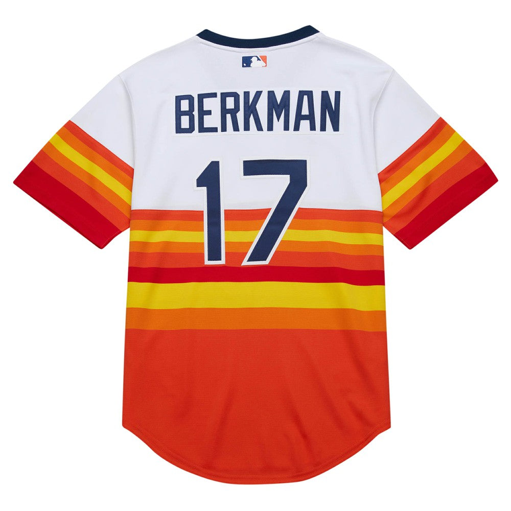 Lance Berkman Houston Astros 2004 Cooperstown Collection Authentic Throwback Jersey - White | Mitchell & Ness