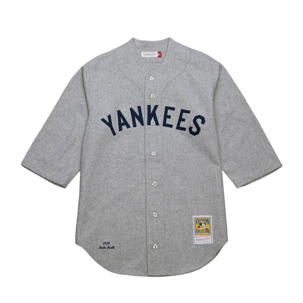 Babe Ruth New York Yankees Cooperstown Collection 1929 Authentic Jersey - Gray | Mitchell & Ness