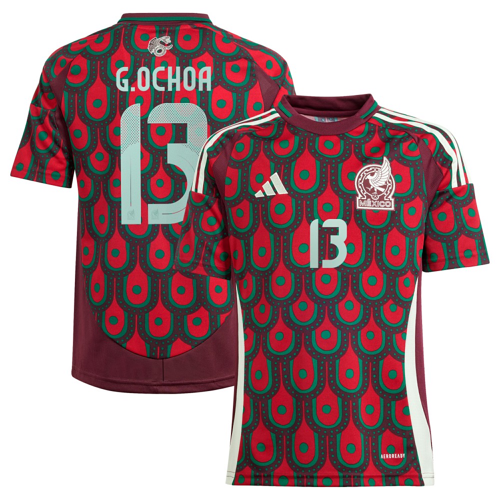Guillermo Ochoa Mexico National Team Youth 2024 Home Replica Player Jersey / Soccer On sale