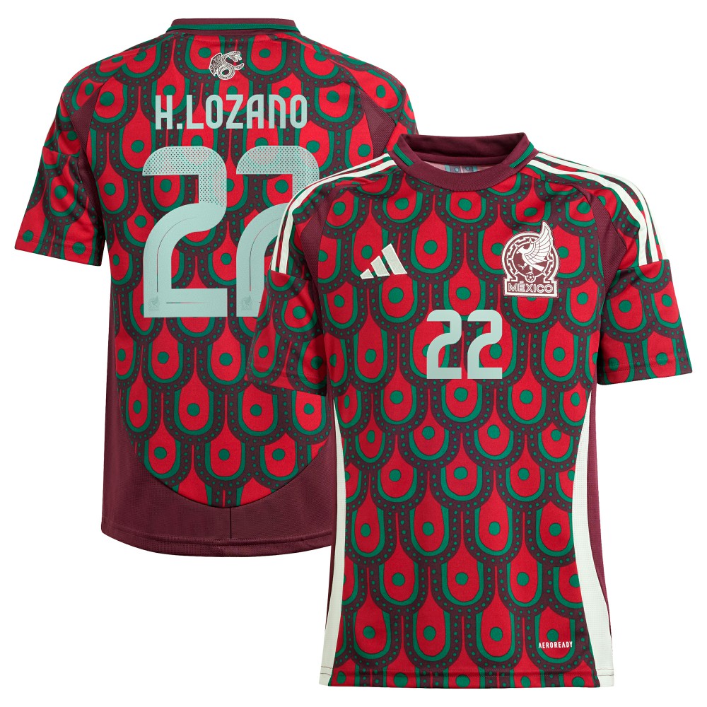 Hirving Lozano Mexico National Team Youth 2024 Home Replica Player Jersey / Soccer Hot sale