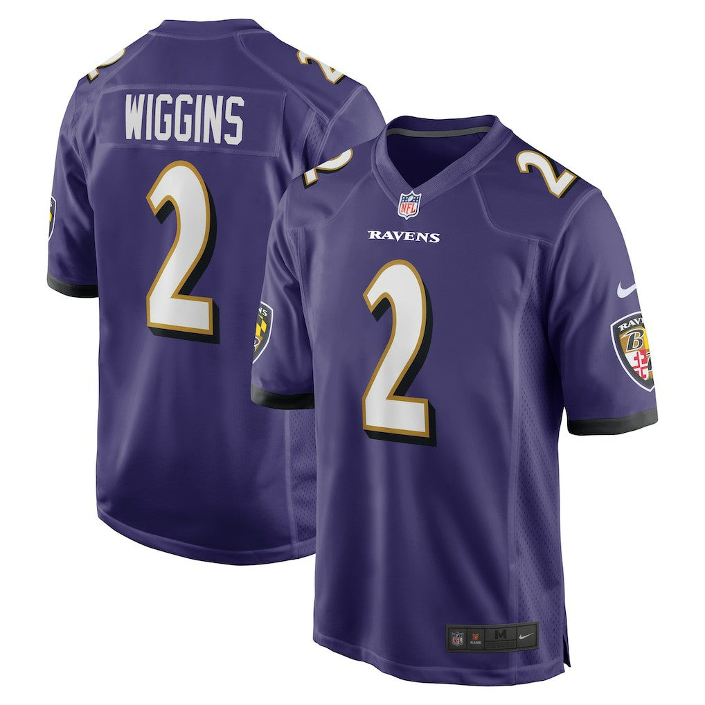 NFL Baltimore Ravens Nate Wiggins  Player Game Jersey