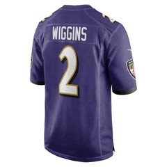 NFL Baltimore Ravens Nate Wiggins  Player Game Jersey