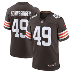 NFL Cleveland Browns Carson Schwesinger  2025 NFL Draft Game Jersey