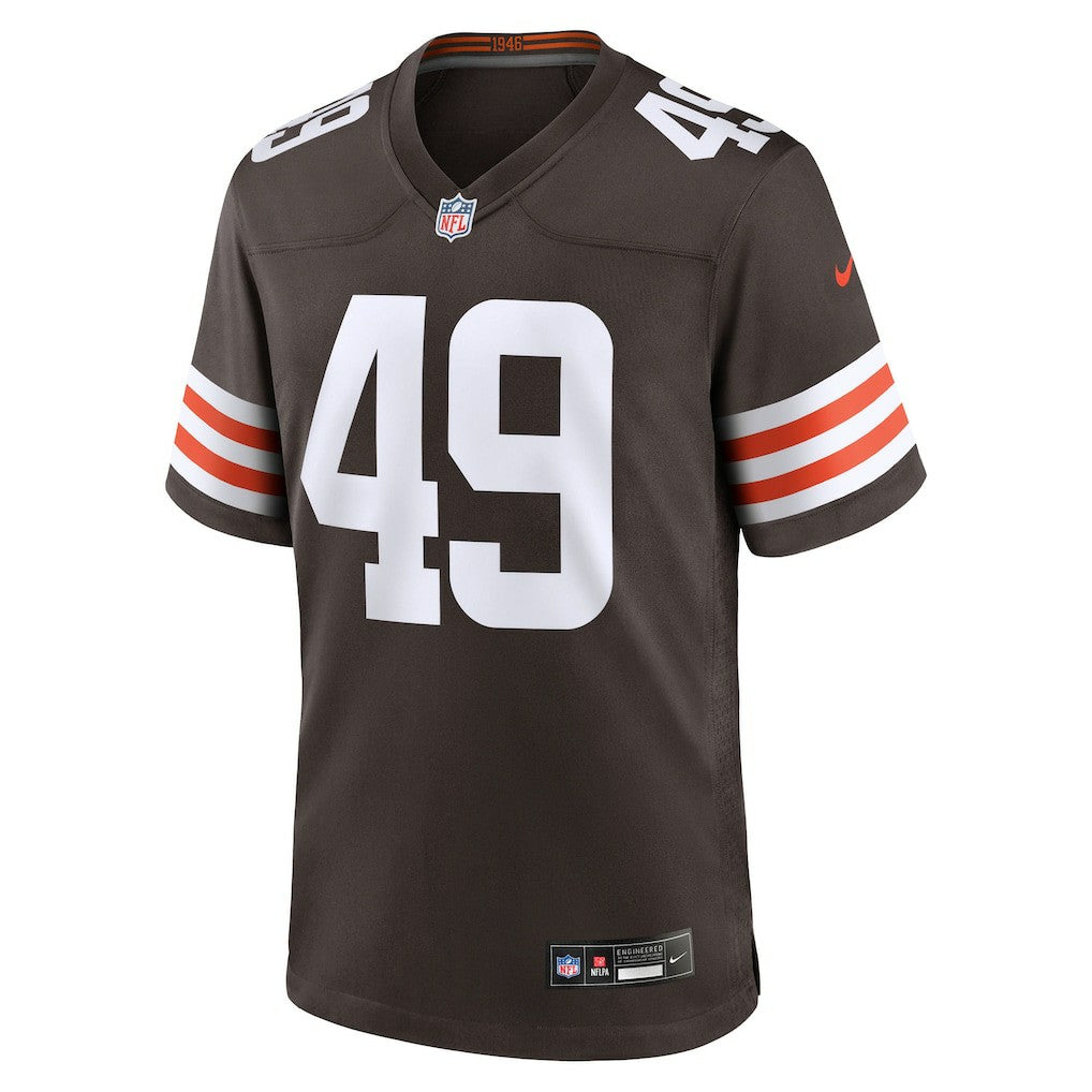 NFL Cleveland Browns Carson Schwesinger  2025 NFL Draft Game Jersey