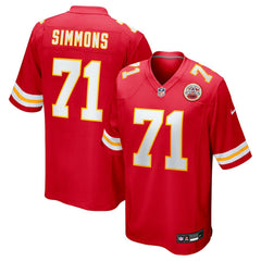 NFL Kansas City Chiefs Josh Simmons  2025 NFL Draft First Round Pick Game Jersey
