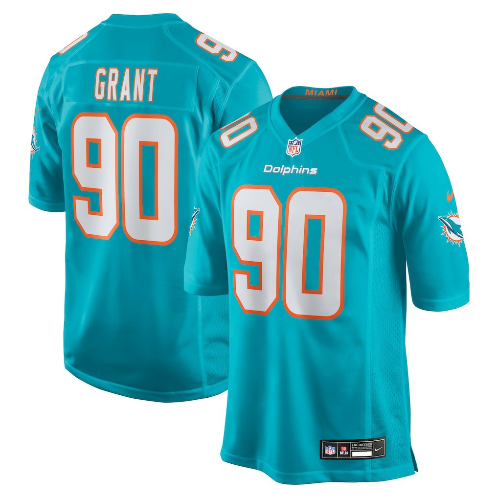NFL Miami Dolphins Kenneth Grant  2025 NFL Draft First Round Pick Game Jersey
