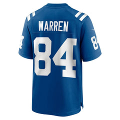 NFL Indianapolis Colts Tyler Warren  2025 NFL Draft First Round Pick Game Jersey