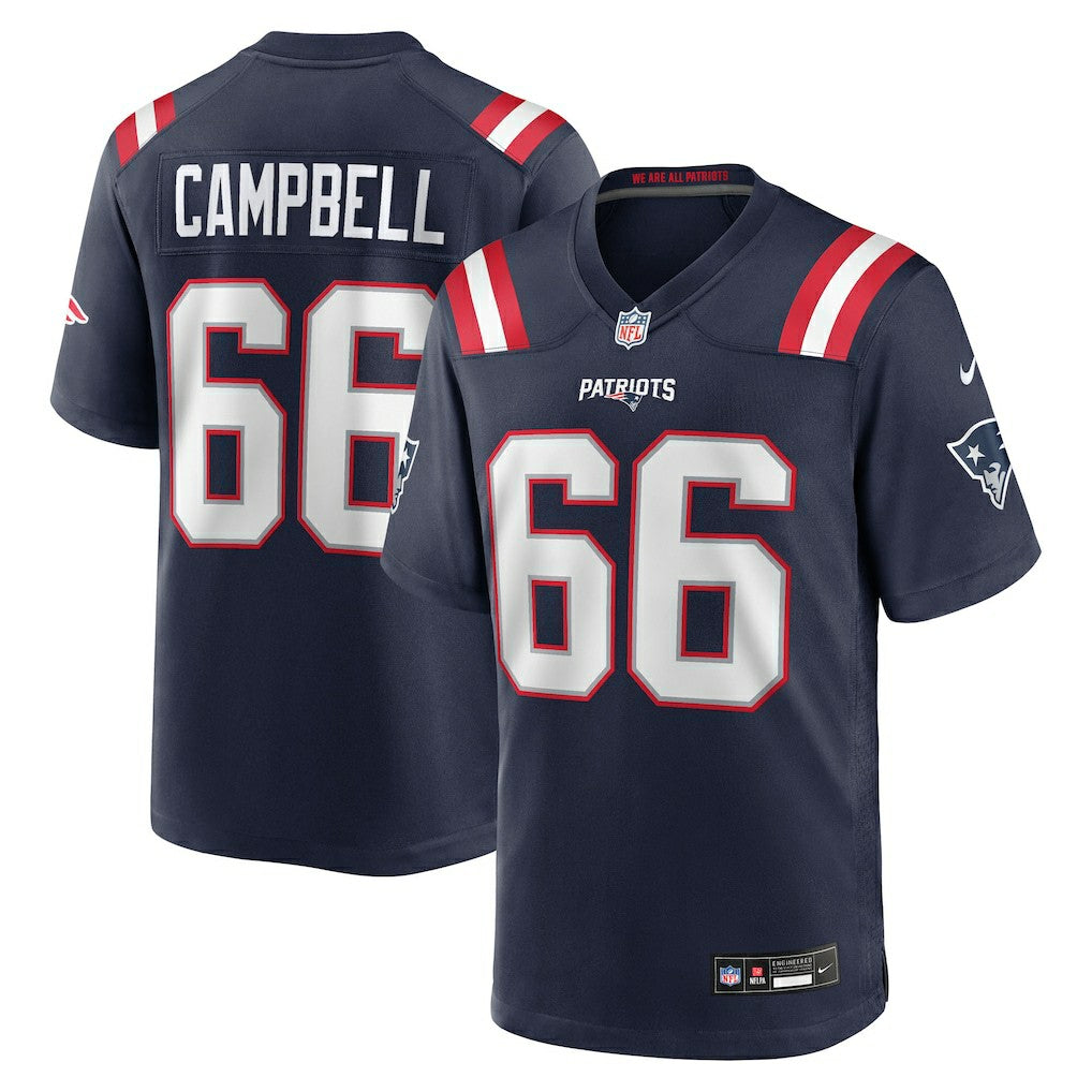 NFL New England Patriots Will Campbell  2025 NFL Draft First Round Pick Game Jersey