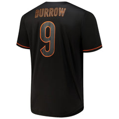 NFL Cincinnati Bengals Joe Burrow  Big & Tall Baseball Button-Up Shirt
