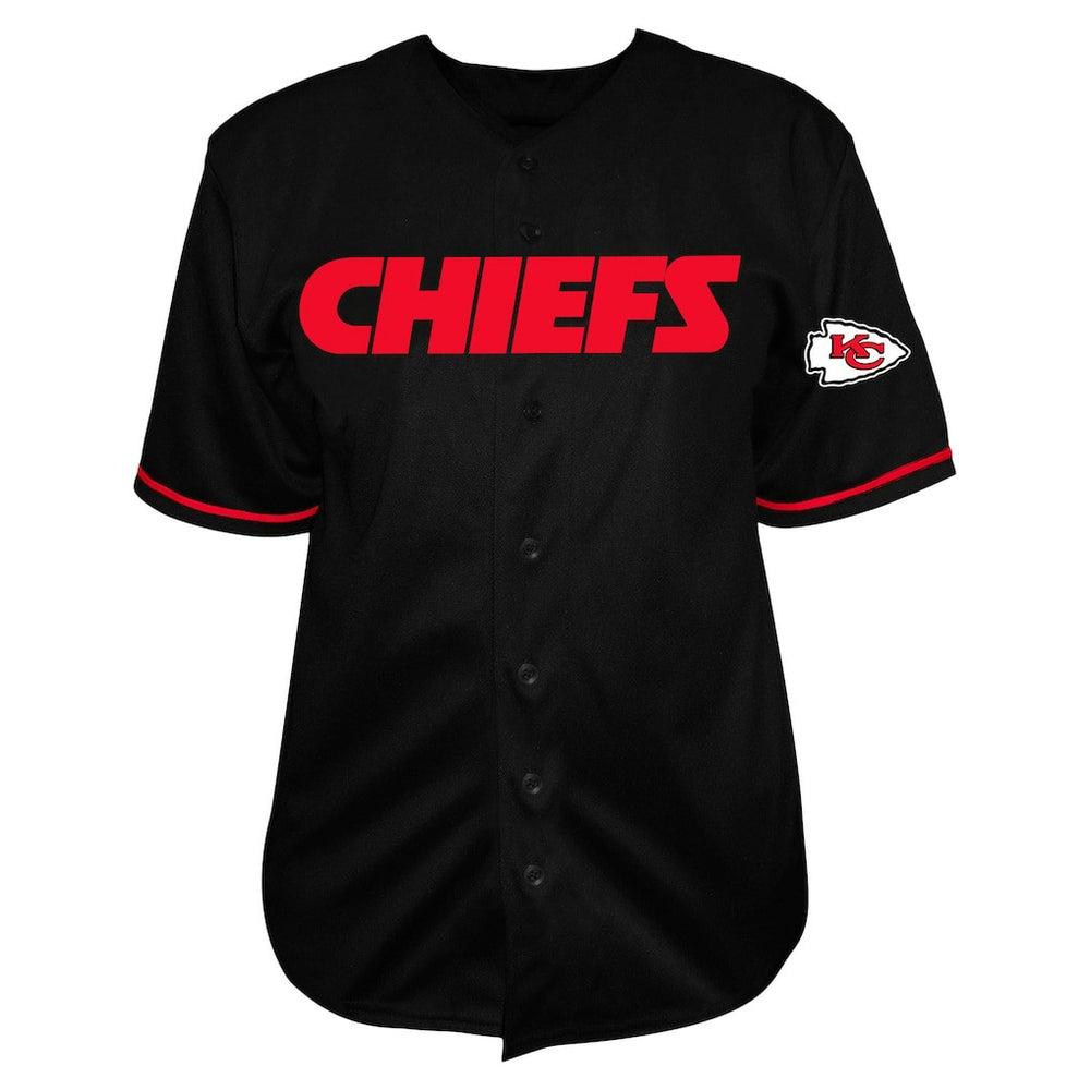NFL Kansas City Chiefs Patrick Mahomes  Big & Tall Baseball Button-Up Shirt