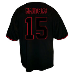 NFL Kansas City Chiefs Patrick Mahomes  Big & Tall Baseball Button-Up Shirt
