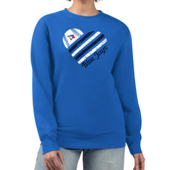 Toronto Blue Jays G-III 4Her by Carl Banks Women's Heart Logo Fleece Pullover Sweatshirt - Royal