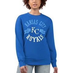 Kansas City Royals G-III 4Her by Carl Banks Women's Team Logo Fleece Pullover Sweatshirt - Royal
