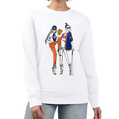 New York Mets G-III 4Her by Carl Banks Women's Baseball Girls Fleece Pullover Sweatshirt - White