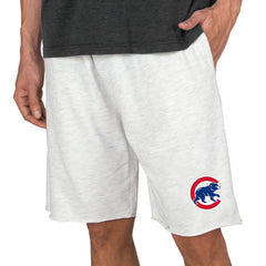 Chicago Cubs Concepts Sport Mainstream Terry Tri-Blend Shorts - Oatmeal