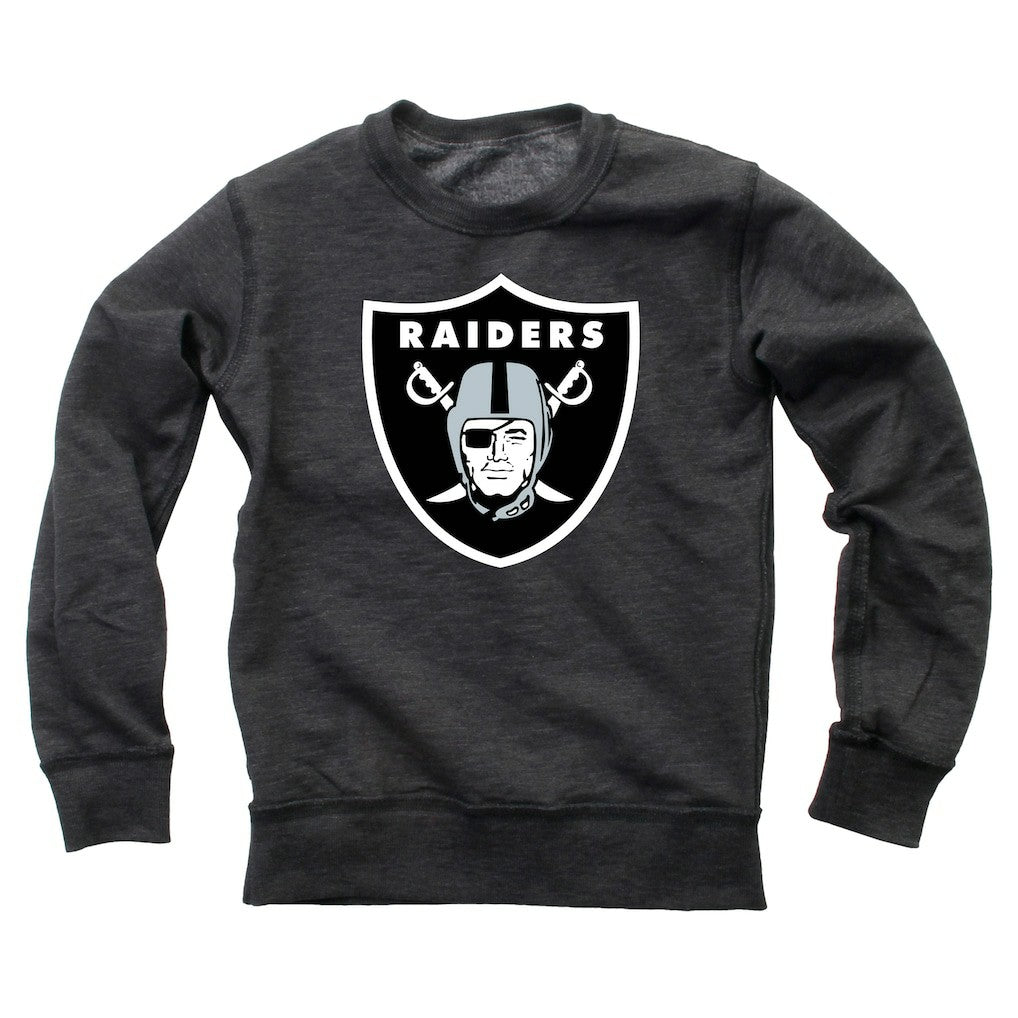 NFL Las Vegas Raiders Wes & Willy Youth Reversible Fleece Pullover Sweatshirt