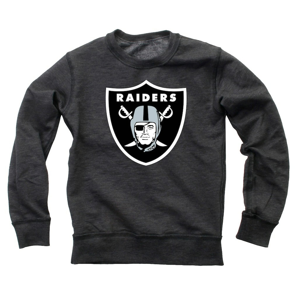 NFL Las Vegas Raiders Wes & Willy Youth Reversible Fleece Pullover Sweatshirt
