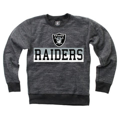 NFL Las Vegas Raiders Wes & Willy Youth Reversible Fleece Pullover Sweatshirt