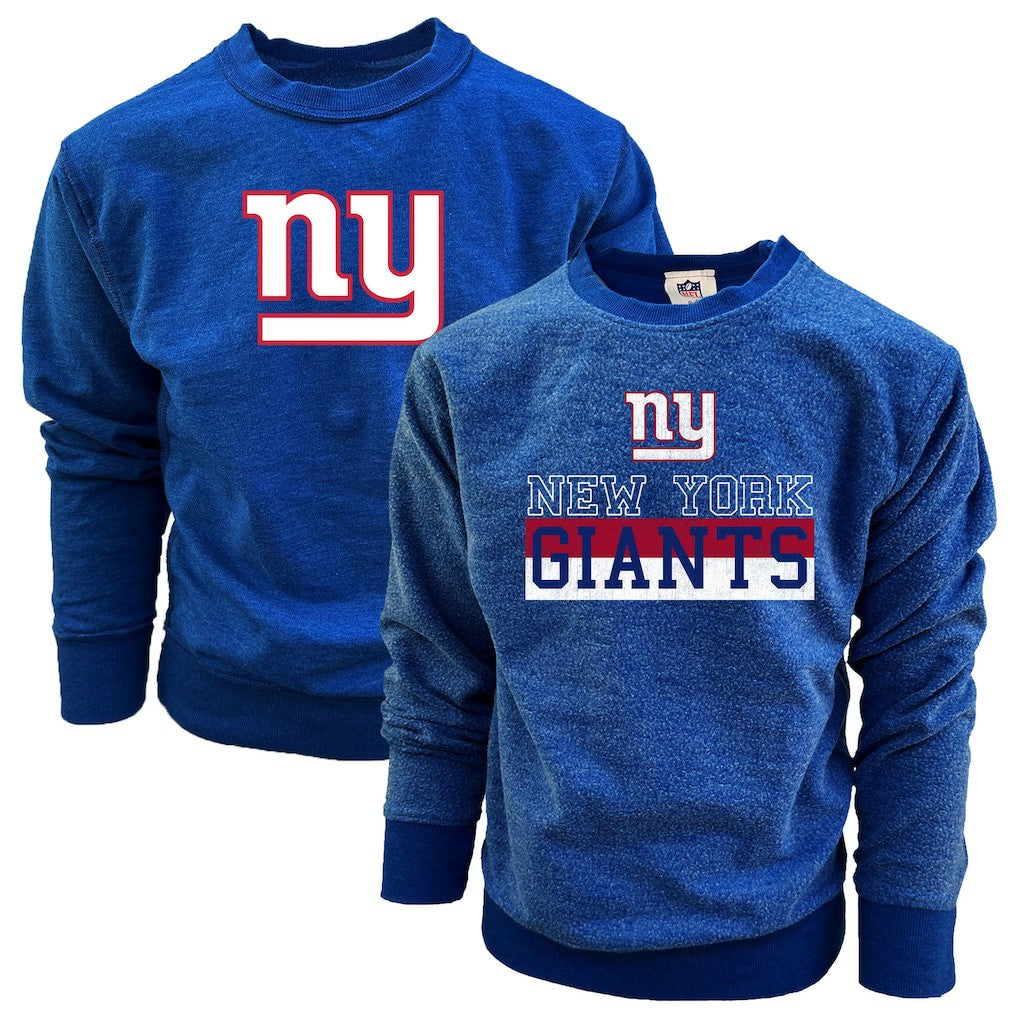 NFL New York Giants Wes & Willy Youth Reversible Fleece Pullover Sweatshirt