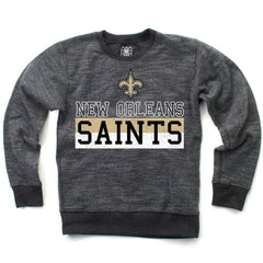 NFL New Orleans Saints Wes & Willy Youth Reversible Fleece Pullover Sweatshirt
