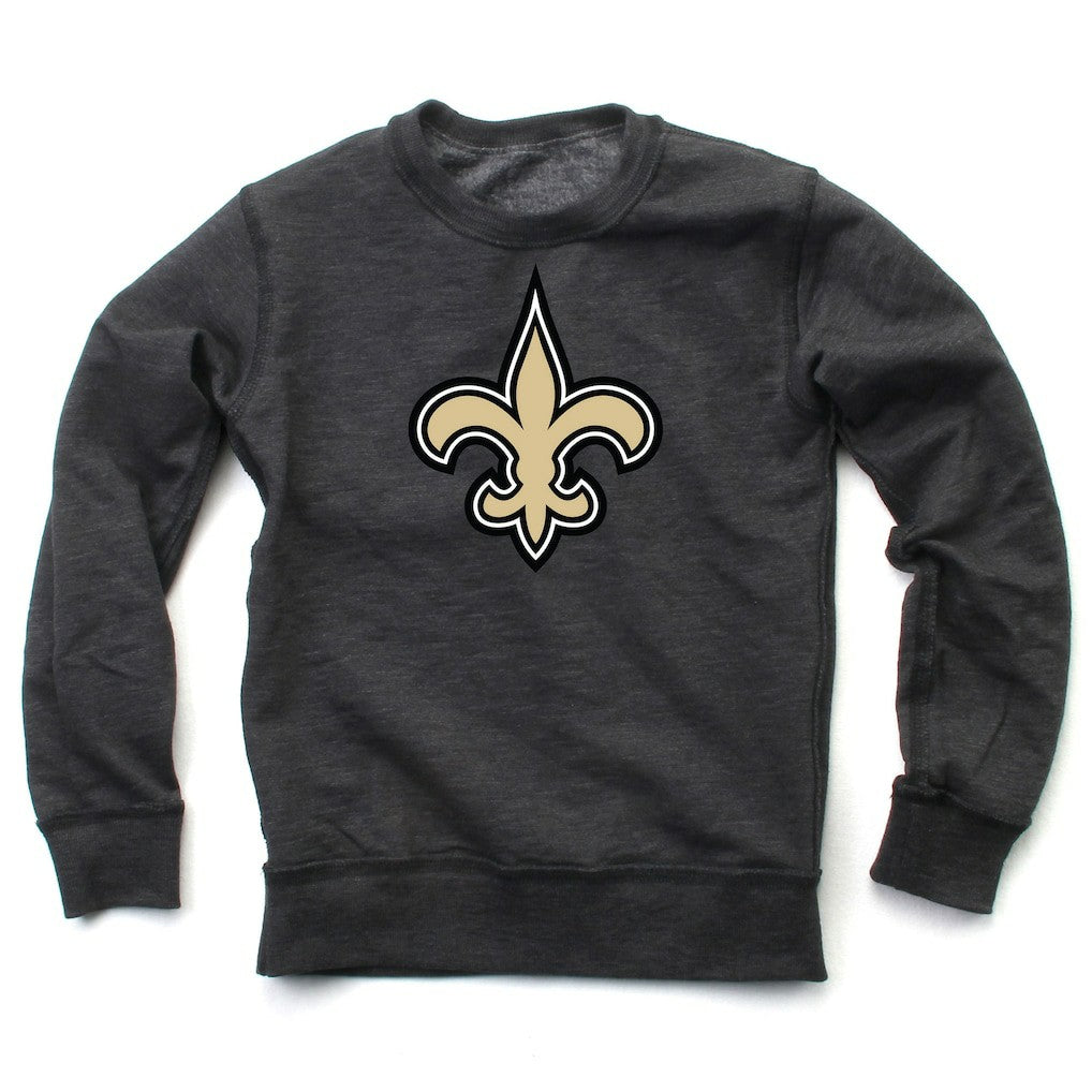 NFL New Orleans Saints Wes & Willy Youth Reversible Fleece Pullover Sweatshirt