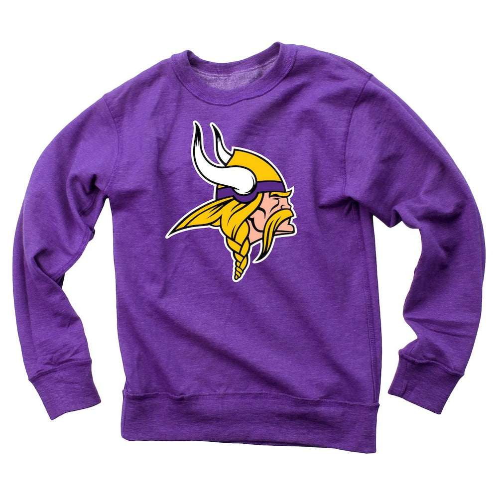 NFL Minnesota Vikings Wes & Willy Youth Reversible Fleece Pullover Sweatshirt