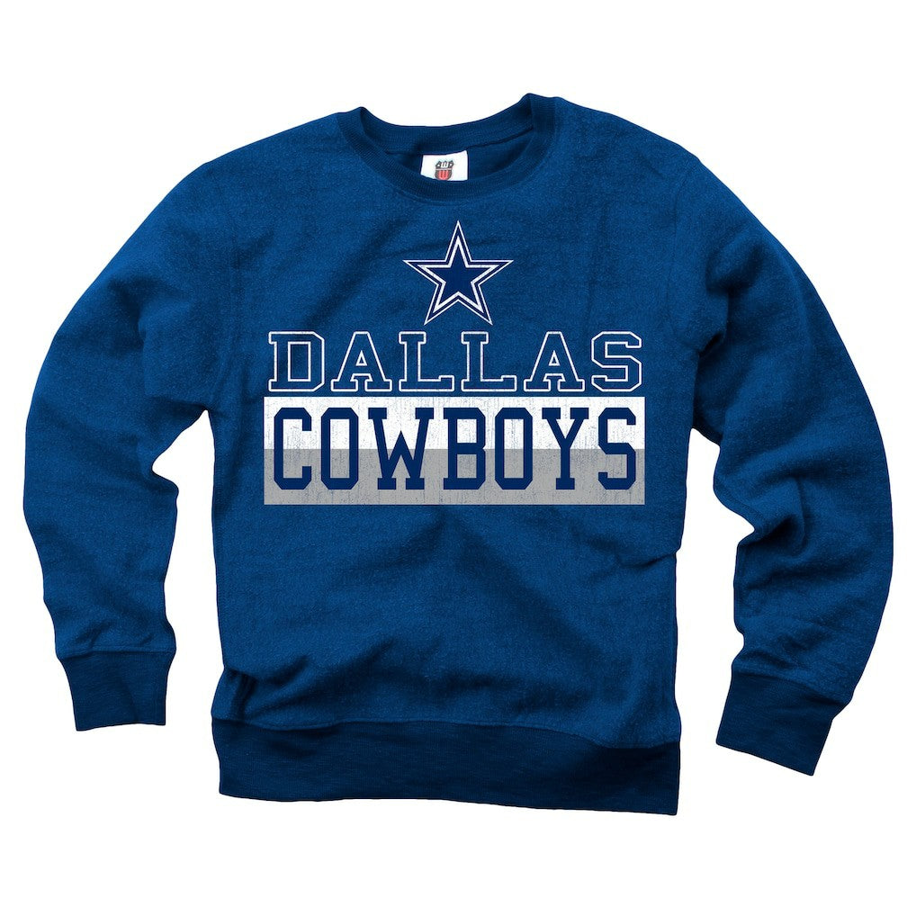 NFL Dallas Cowboys Wes & Willy Youth Reversible Fleece Pullover Sweatshirt