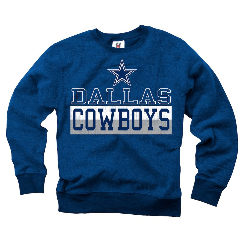 NFL Dallas Cowboys Wes & Willy Youth Reversible Fleece Pullover Sweatshirt