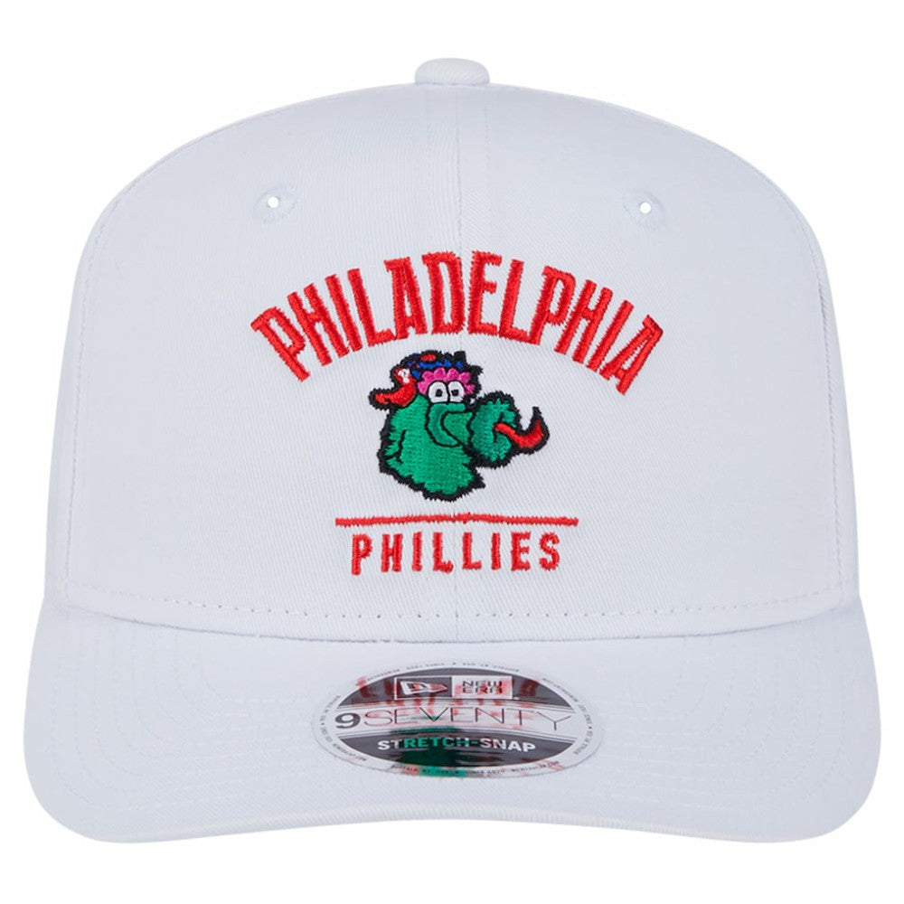 Philadelphia Phillies City Arch Phanatic 9SEVENTY Stretch-Snap Adjustable Hat - White | New Era