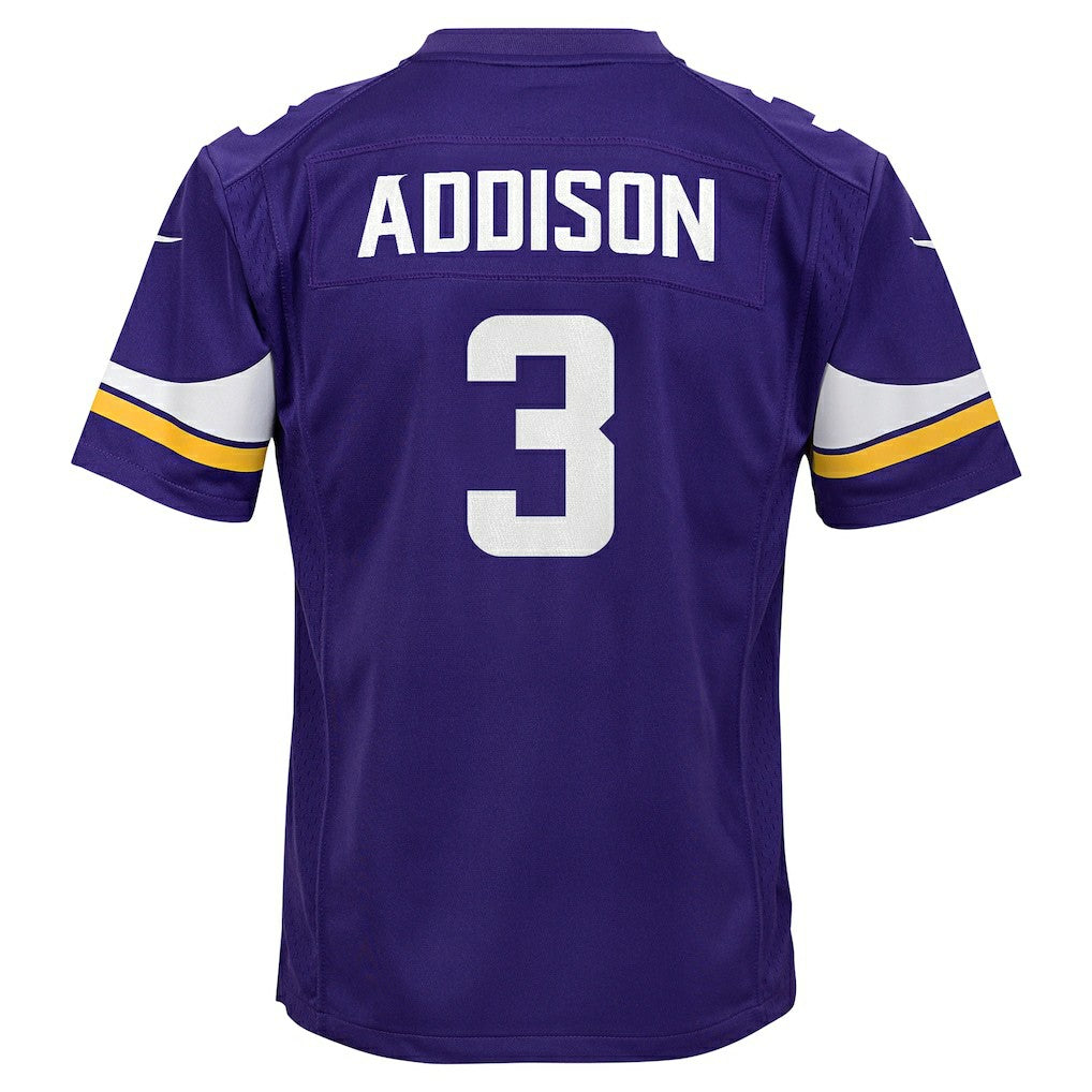 NFL Minnesota Vikings Jordan Addison  Youth Game Jersey
