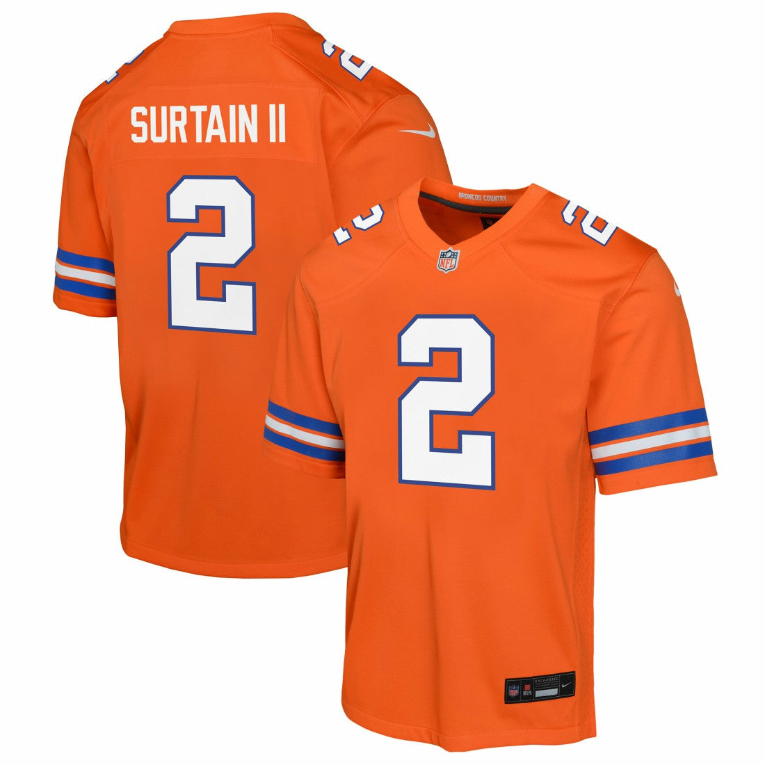 NFL Denver Broncos Patrick Surtain II  Youth Game Jersey