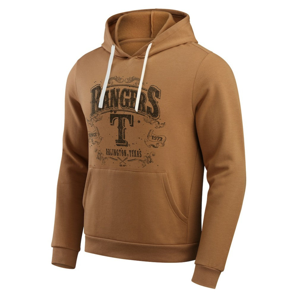 Texas Rangers Darius Rucker Collection Camp Fleece Pullover Hoodie  - Tan
