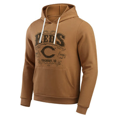 Cincinnati Reds Darius Rucker Collection Camp Fleece Pullover Hoodie  - Tan